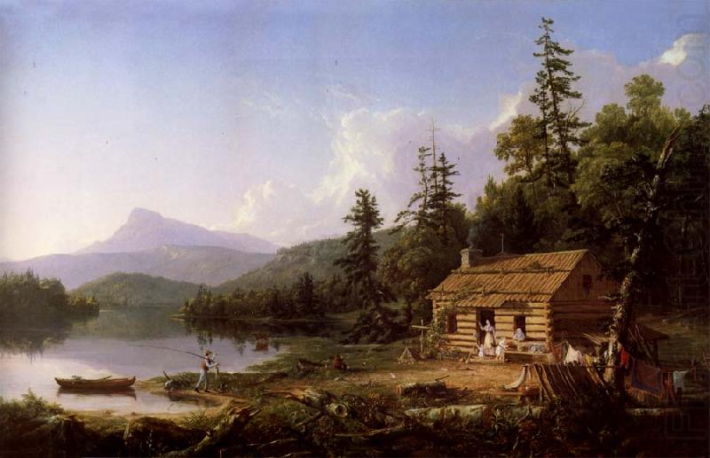 Ein Heim in den Waldern, Thomas Cole